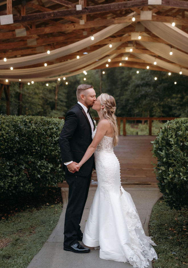 Bride and groom portraits at Koury Farms